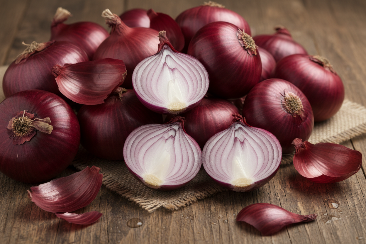 So many red onion 